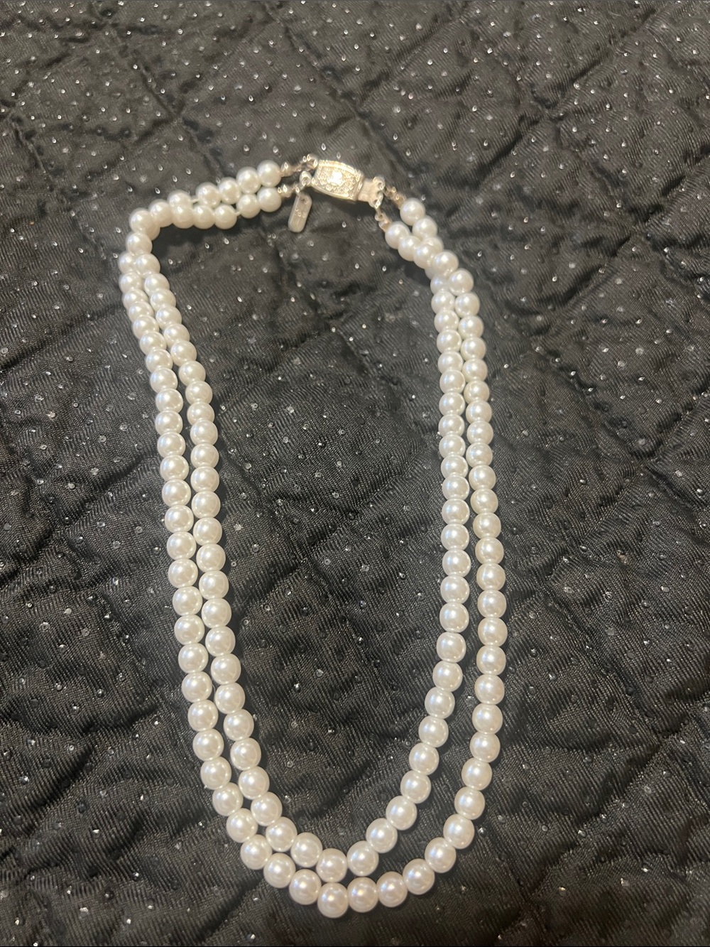Authentic Mid-Century Henkel & Grosse Double Strand Pearl Choker Necklace